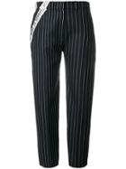 House Of Holland Tailored Pinstripe Tousers - Blue