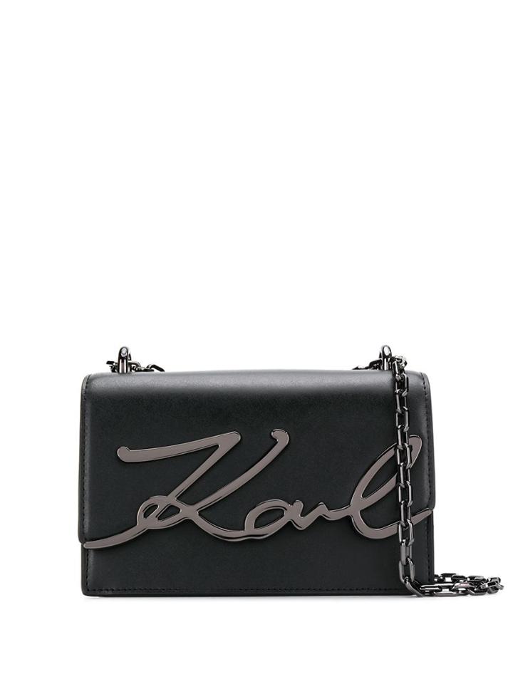 Karl Lagerfeld K/signature Small Shoulder Bag - Black
