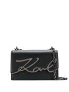 Karl Lagerfeld K/signature Small Shoulder Bag - Black