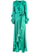 Patbo Ruffle Sleeve Maxi Dress - Green