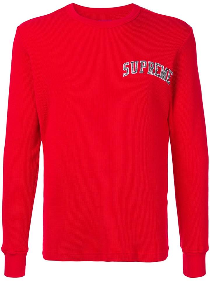 Supreme Arc Logo Thermal Top - Red