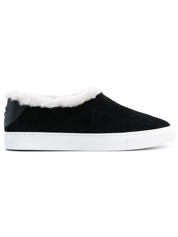 Tory Burch Miller Shearling Sneakers - Black