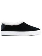 Tory Burch Miller Shearling Sneakers - Black