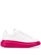 Alexander Mcqueen Contrast Sole Oversized Sneakers - White