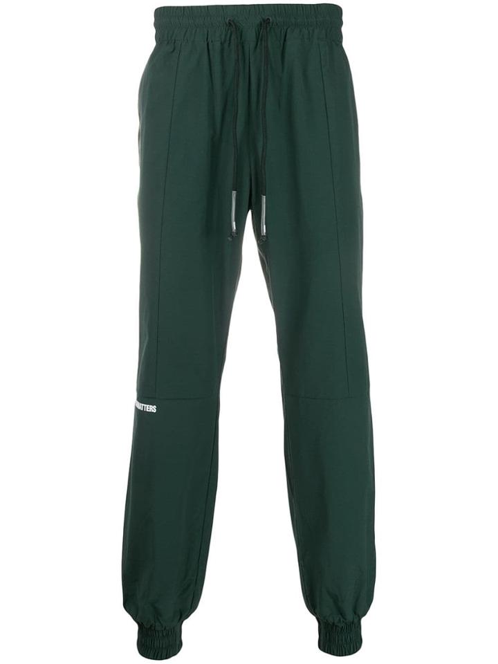 Wwwm Drawstring Track Trousers - Green