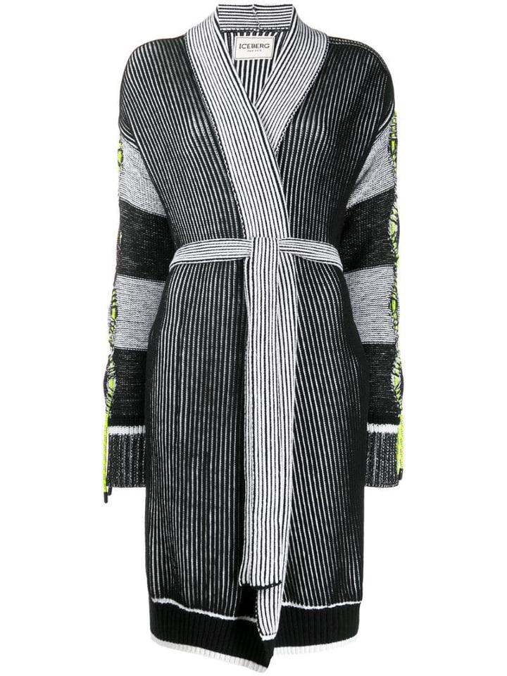 Iceberg Knitted Cardigan - Black