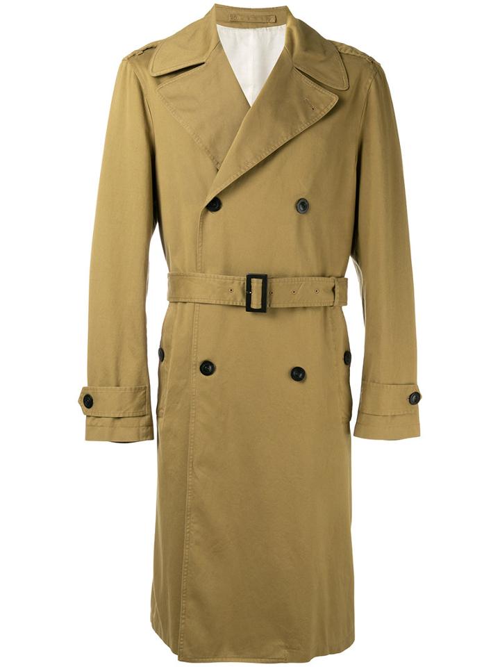 Joseph Belted Trench Coat, Men's, Size: Large, Nude/neutrals, Cotton/viscose