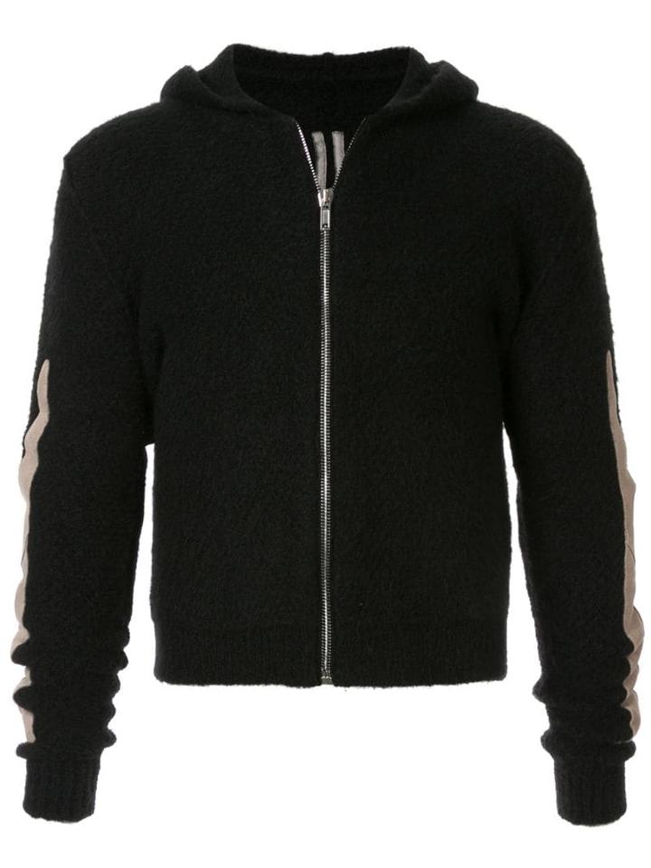 Rick Owens Zipped Hooded Sweatshirt - Black