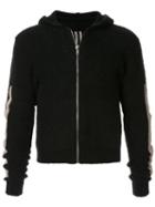 Rick Owens Zipped Hooded Sweatshirt - Black