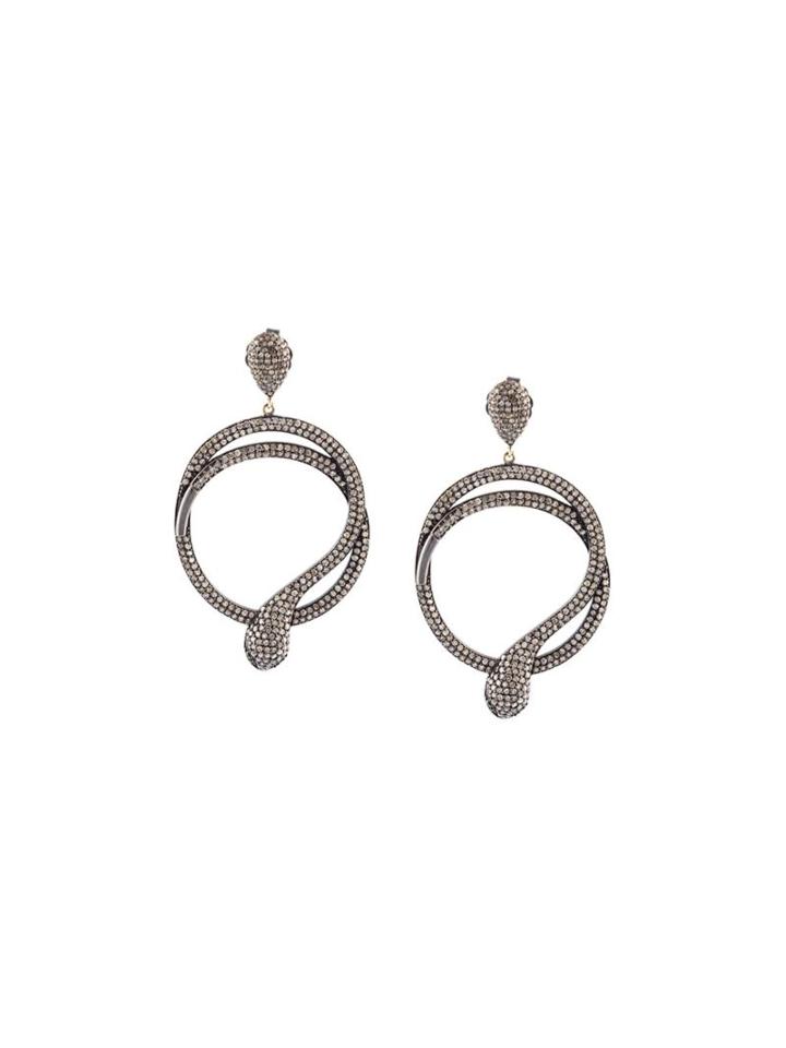 Carole Shashona 'harmony Snake' Diamond Earrings