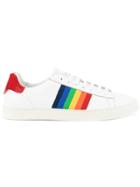 Dsquared2 Rainbow Stripe Low-top Sneakers - White