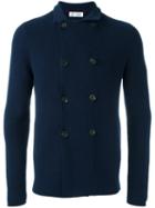 Brunello Cucinelli Double-breasted Cardigan, Men's, Size: 48, Blue, Cotton