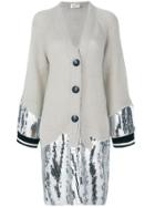 Aviù Ghiaccio Embellished Cardigan - Nude & Neutrals