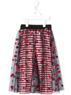 Junior Gaultier - Polka Dot Tulle Skirt - Kids - Polyamide/spandex/elastane/viscose - 12 Yrs, Girl's, Blue