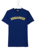 Dsquared2 Kids Teen Logo Printed T-shirt - Blue