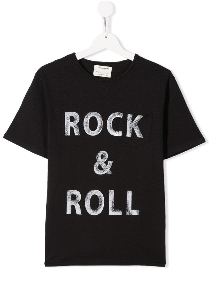 Zadig & Voltaire Kids Rock And Roll T-shirt - Black