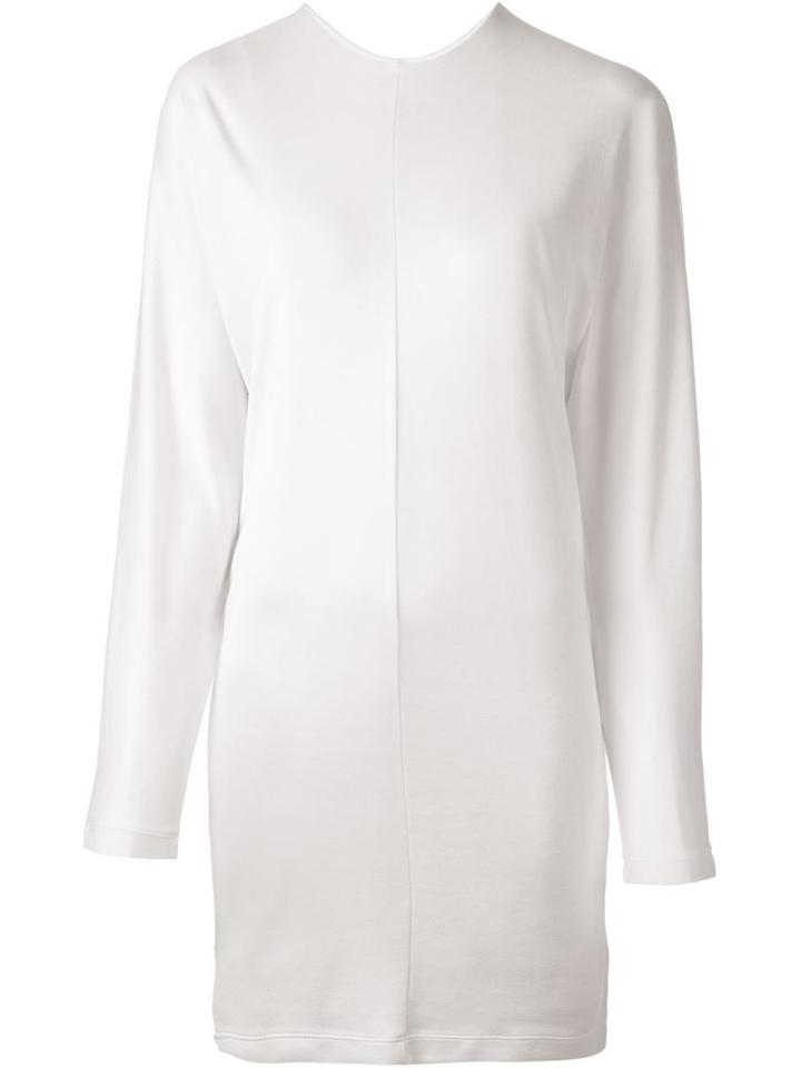 T By Alexander Wang Draped Back Fitted Dress