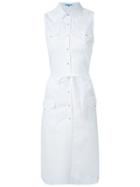 Guild Prime Sleeveless Shirt Dress - White