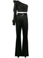 Philipp Plein One Shoulder Jumpsuit - Black