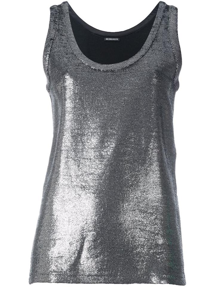 Ann Demeulemeester Metallic Tank