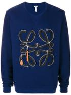 Loewe Zip Detail Sweatshirt - Blue