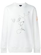 Lanvin Lanvin X Cédric Rivrain Headphones Sweatshirt, Men's, Size: Medium, White, Cotton