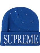 Supreme Studded Beanie Hat - Blue
