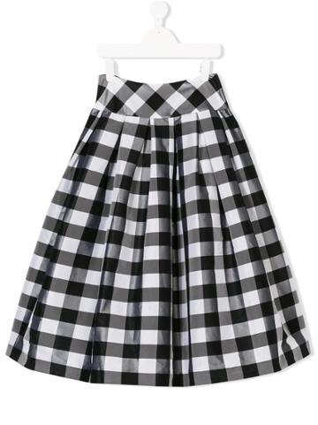 Nunzia Corinna Check Skirt - Black