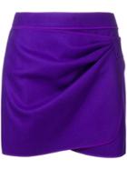 No21 Draped Mini Skirt - Pink & Purple