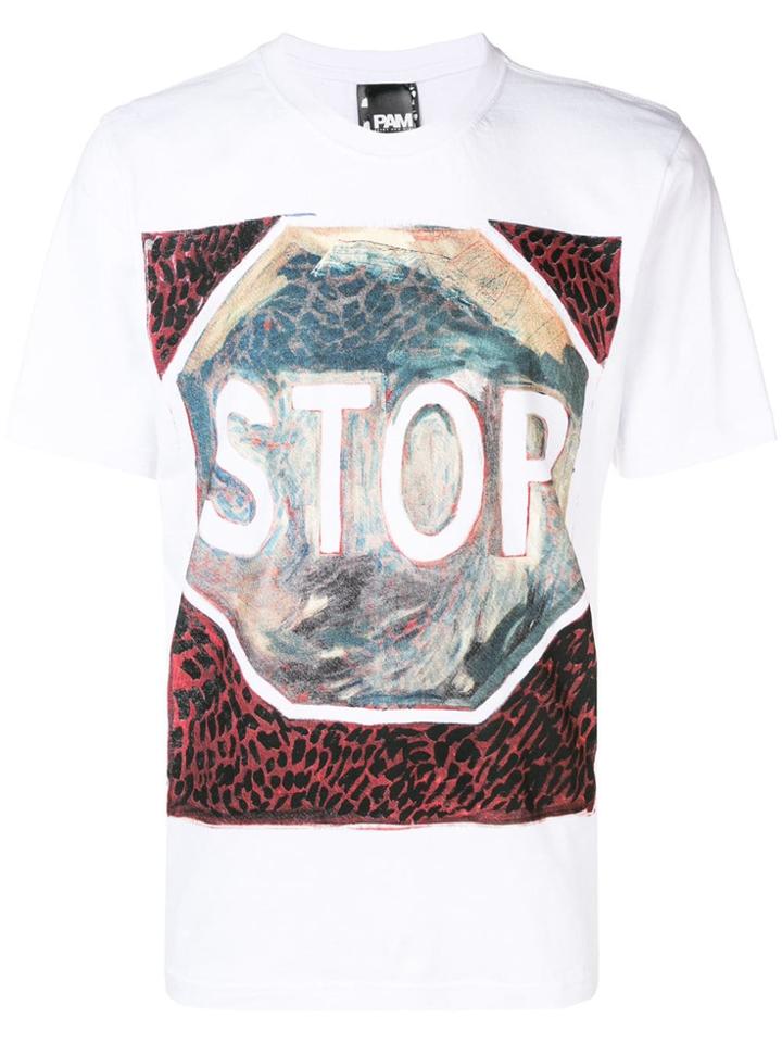 Pam Perks And Mini Stop Print T-shirt - White