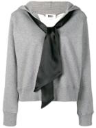 Mm6 Maison Margiela Hooded Sweater - Grey