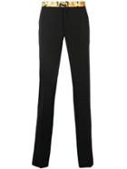 Versace Straight-leg Tailored Trousers - Black