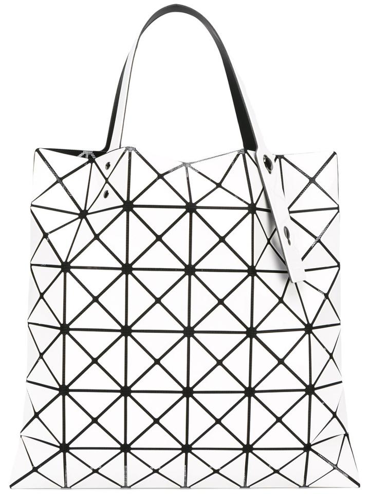 Bao Bao Issey Miyake Triangles Tote Bag, Women's, White, Polyester
