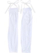 Ann Demeulemeester - Pleated Shirt Sleeve - Unisex - Cotton - One Size, White, Cotton