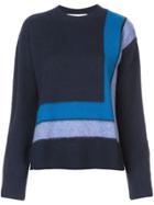 Derek Lam 10 Crosby Crewneck Blanket Sweater - Blue