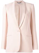 Stella Mccartney Matte Single-button Blazer, Women's, Size: 42, Pink/purple, Viscose/acetate/spandex/elastane/cotton