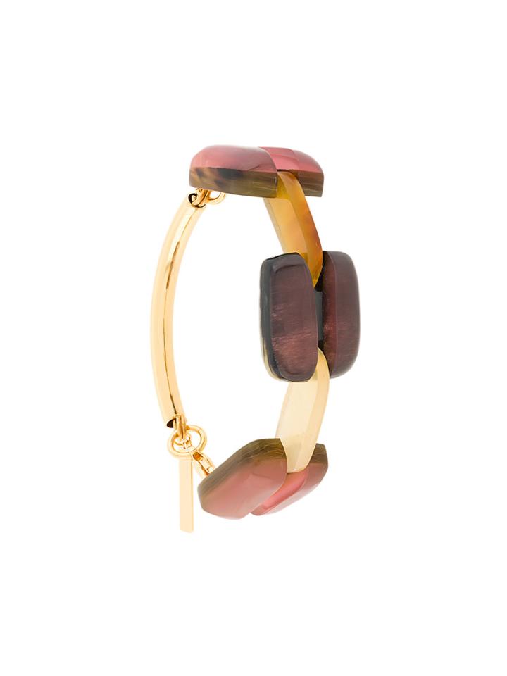 Marni Bracelet With Geometric Inserts - Pink & Purple