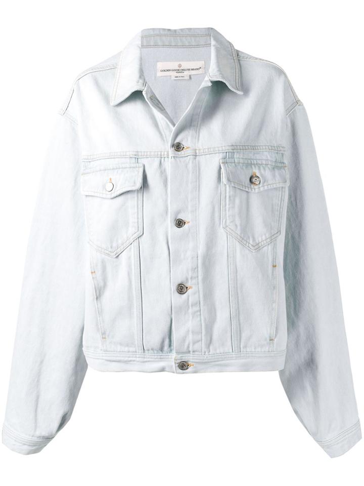 Golden Goose Deluxe Brand Button Denim Jacket - Blue