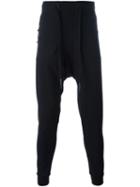 11 By Boris Bidjan Saberi Drawstring Track Pants, Men's, Size: Small, Black, Cotton