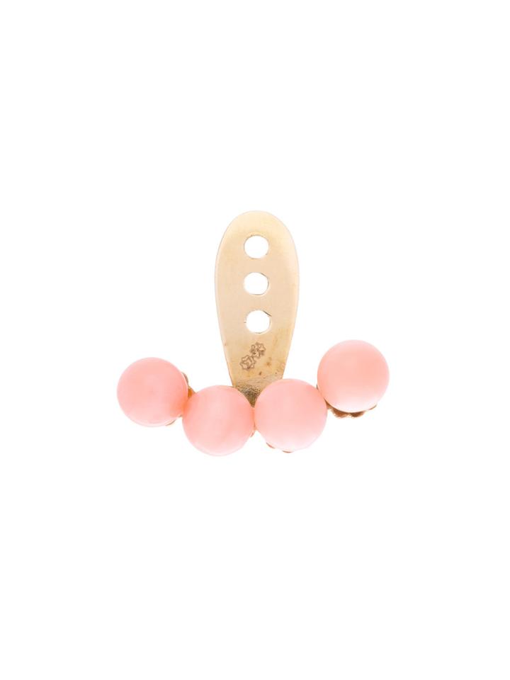 Yvonne Léon 18kt Gold 4 Petit Coral Ear Jacket - Metallic