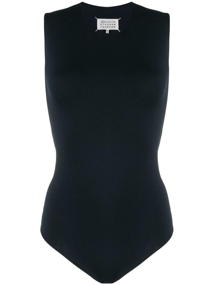 Maison Margiela Round Neck Bodysuit - Blue