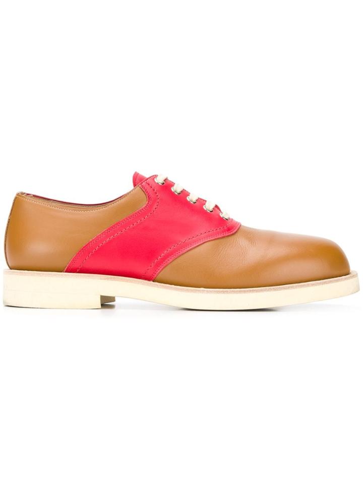 Marni Colour Block Oxford Shoes - Brown