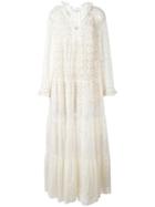 Stella Mccartney Scalloped Neck Lace Dress, Women's, Size: 38, White, Cotton/polyester/silk
