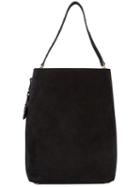 Saint Laurent Embellished Bucket Bag, Women's, Black, Suede