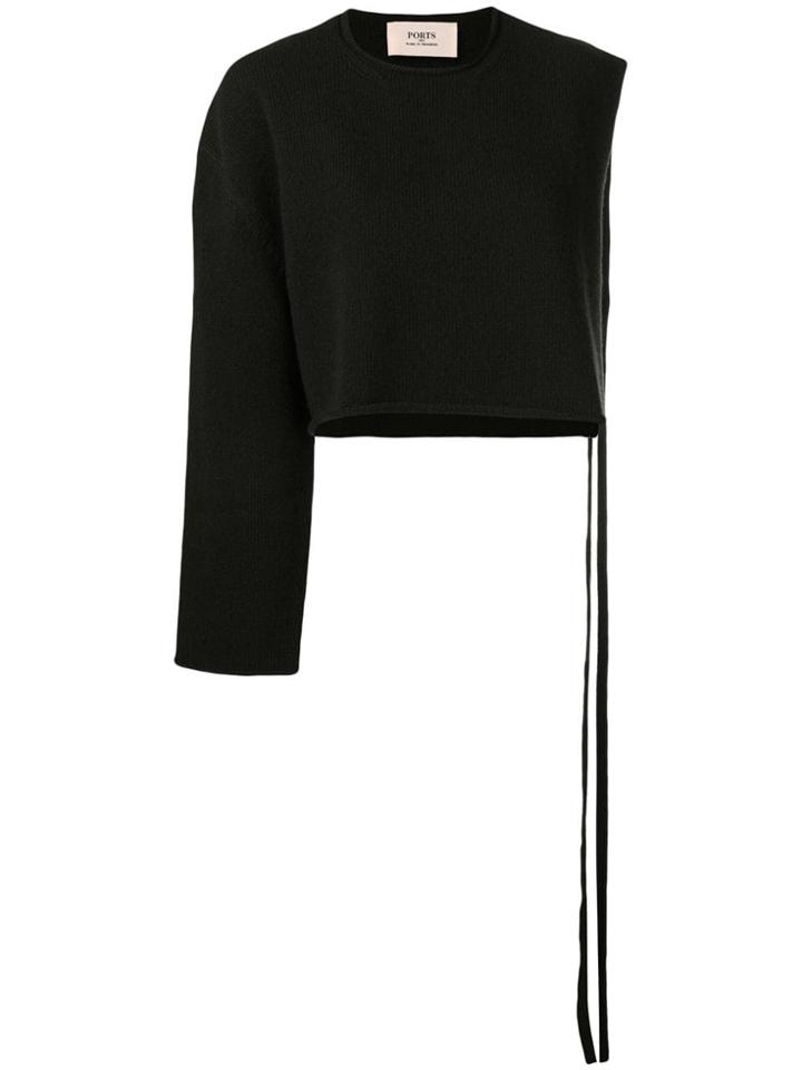 Ports 1961 One Sleeve Sweater - Black