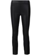 Vince Leather Trousers, Women's, Size: Large, Black, Lamb Skin