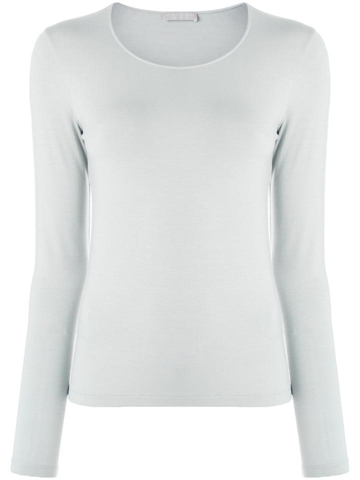 Le Tricot Perugia Round Neck Blouse - Green