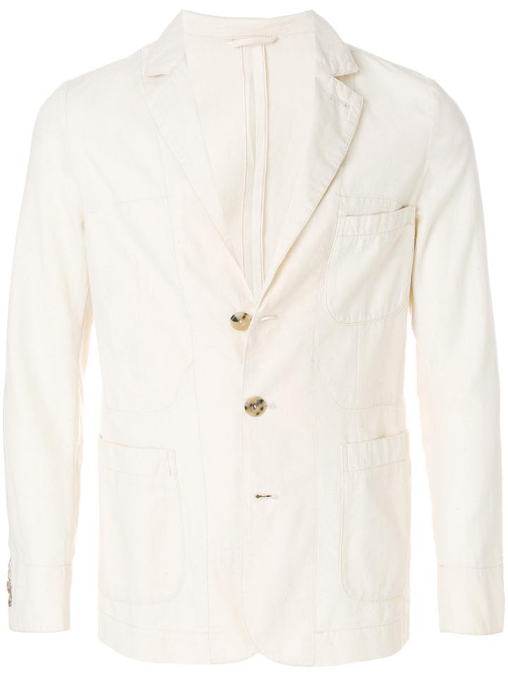 Fortela Three Pocket Blazer - Nude & Neutrals