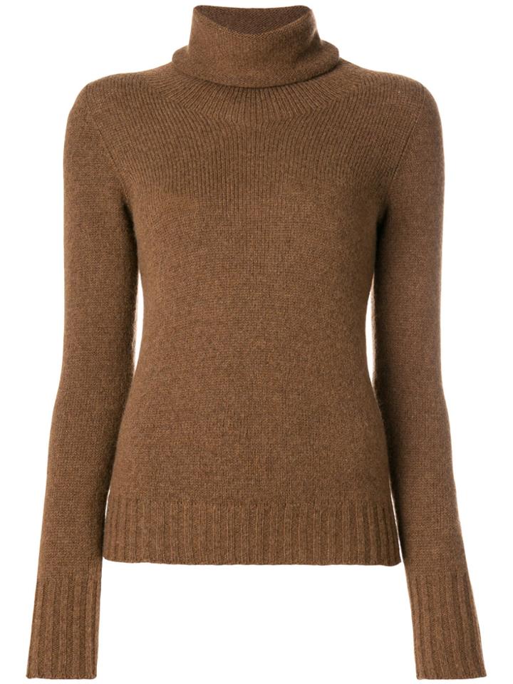 Roberto Collina Roll Neck Sweater - Brown