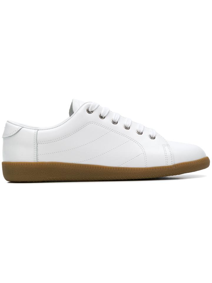 Maison Margiela Flat Lace-up Sneakers - White